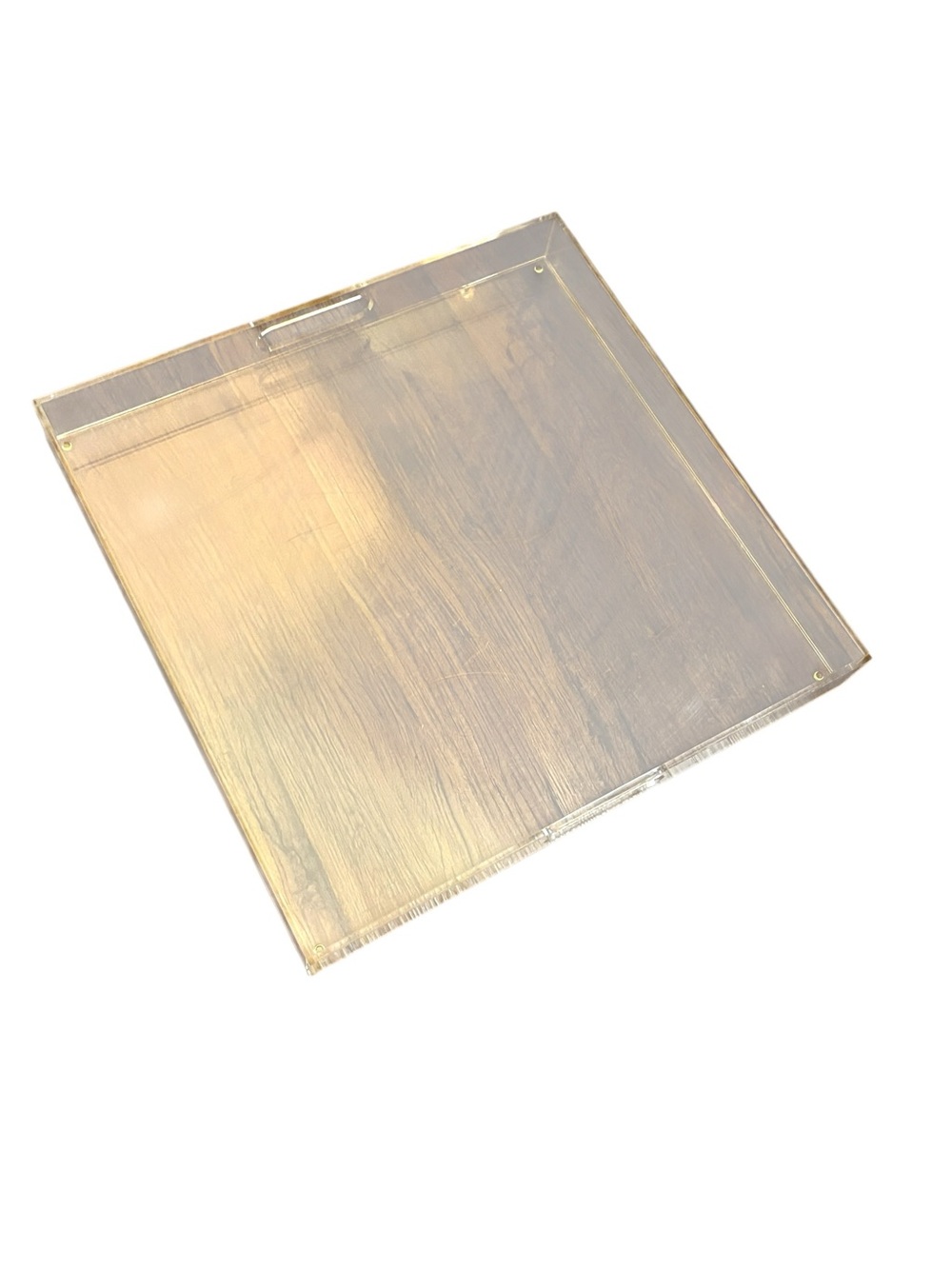 Clear Acrylic Serving Tray with Built-In Handles - $15 - Picture 10 of 10